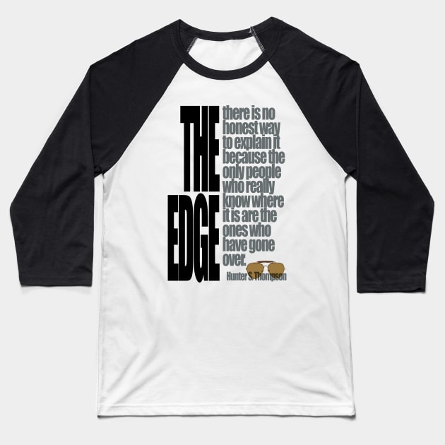 The Edge Baseball T-Shirt by Deadcatdesign